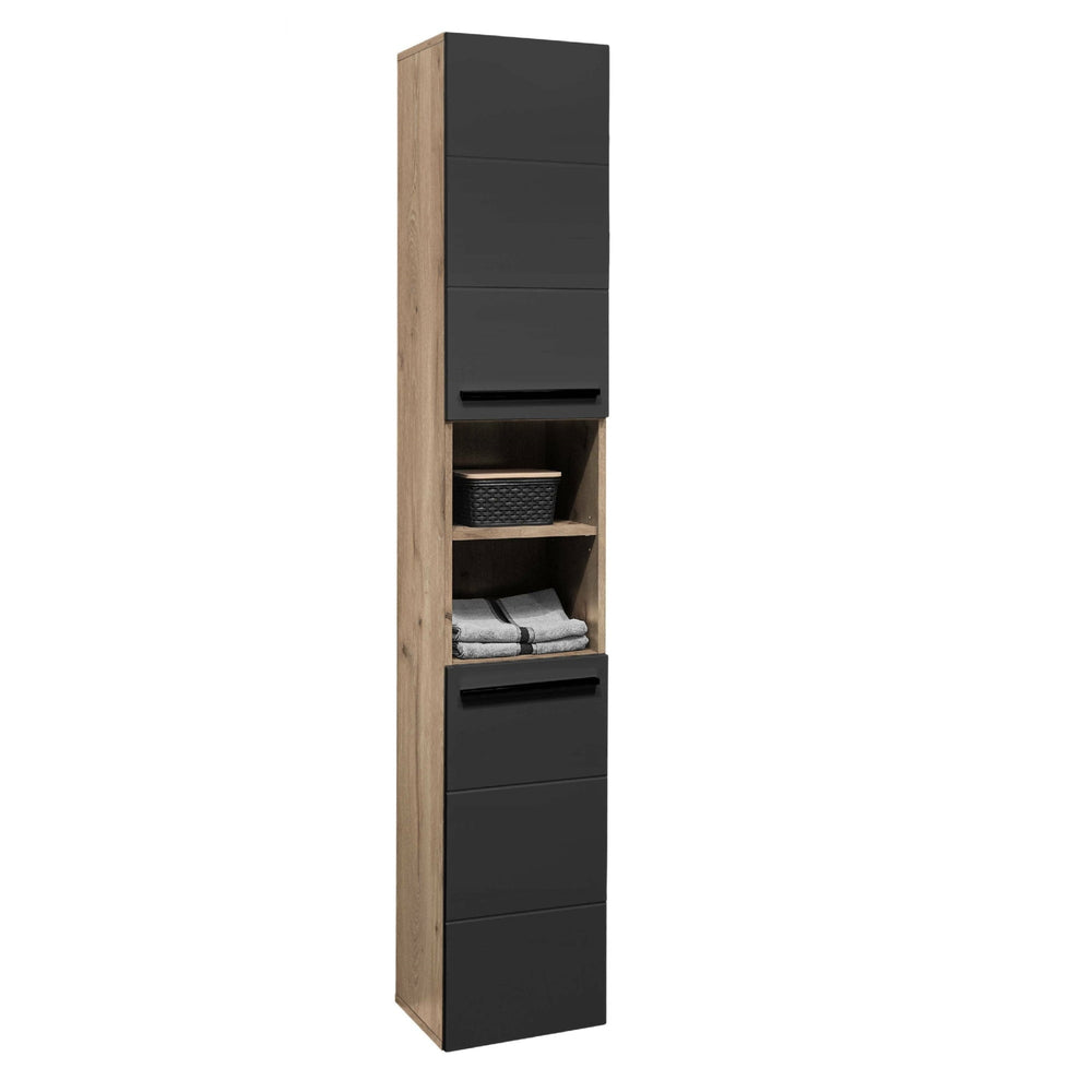 Vista Tall Cabinet - Black - VIS004