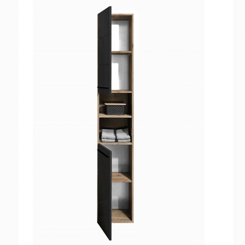 Vista Tall Cabinet - Black - VIS004