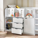 Vision Mid Sleeper Bed - White - VIS103