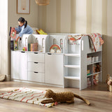 Vision Mid Sleeper Bed - White - VIS103