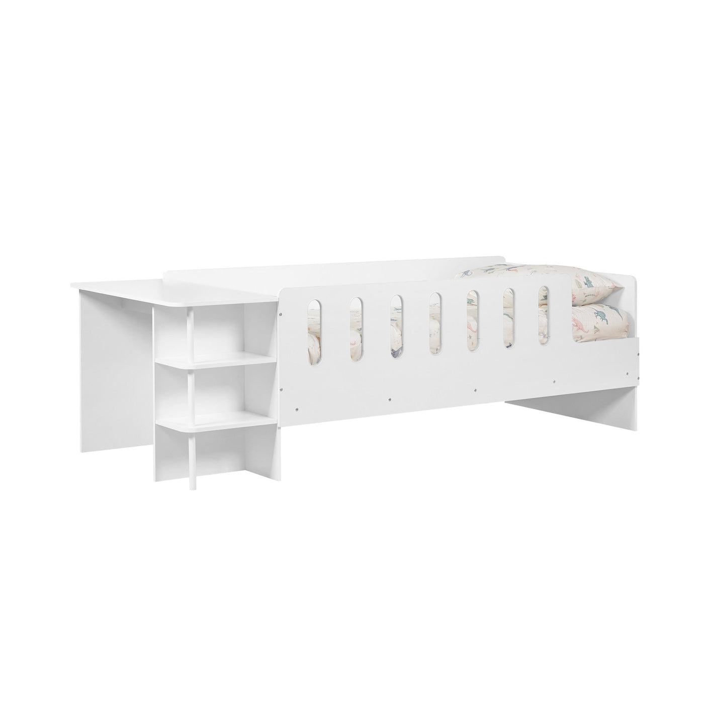 Vision Low Sleeper With Desk - White - VIS104