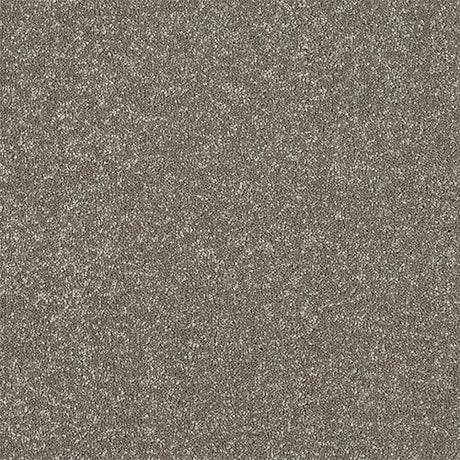 Taupe velvet upholstery fabric swatch for sofa or armchair furniture texture close up