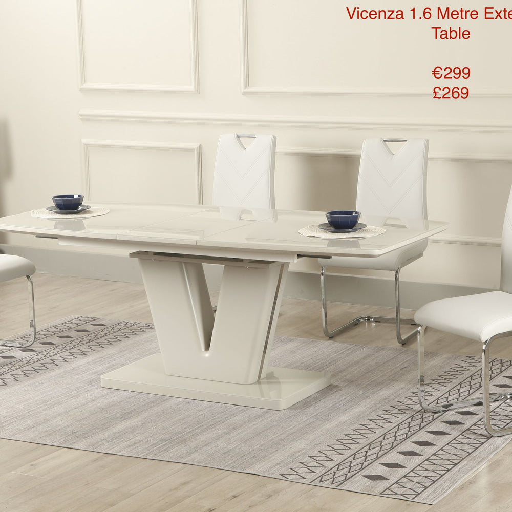Vicenza Extension Table (light grey)