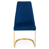 Vittoria Cantilever Dining Chairs (Set of 2) - Blue - VIT004