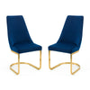 Vittoria Cantilever Dining Chairs (Set of 2) - Blue - VIT004