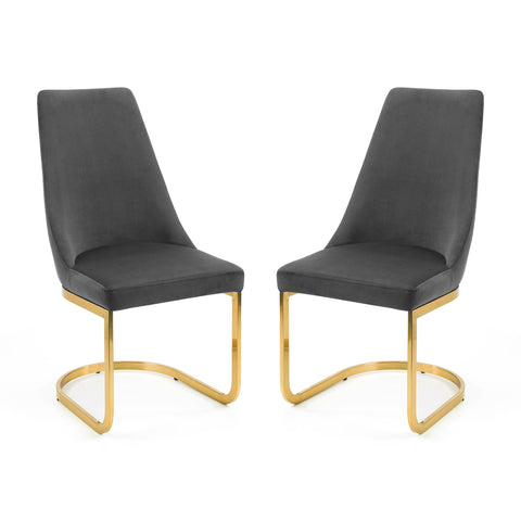 Vittoria Cantilever Dining Chairs (Set of 2) - Blue - VIT004