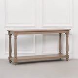 Rustic Wooden Farmhouse Console Table