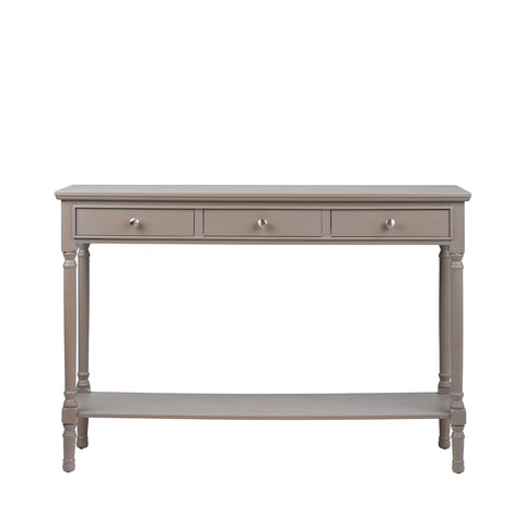 Delta Large 3 Drawer Console Table Taupe - Ball Handle-Dsp