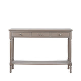 Delta Large 3 Drawer Console Table Taupe - Ball Handle-Dsp