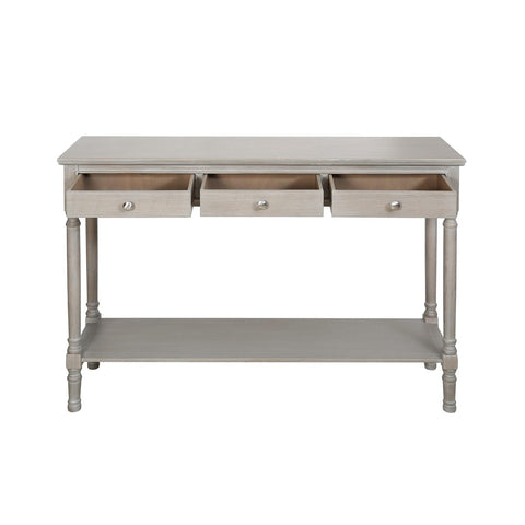 Delta Large 3 Drawer Console Table Taupe - Ball Handle-Dsp