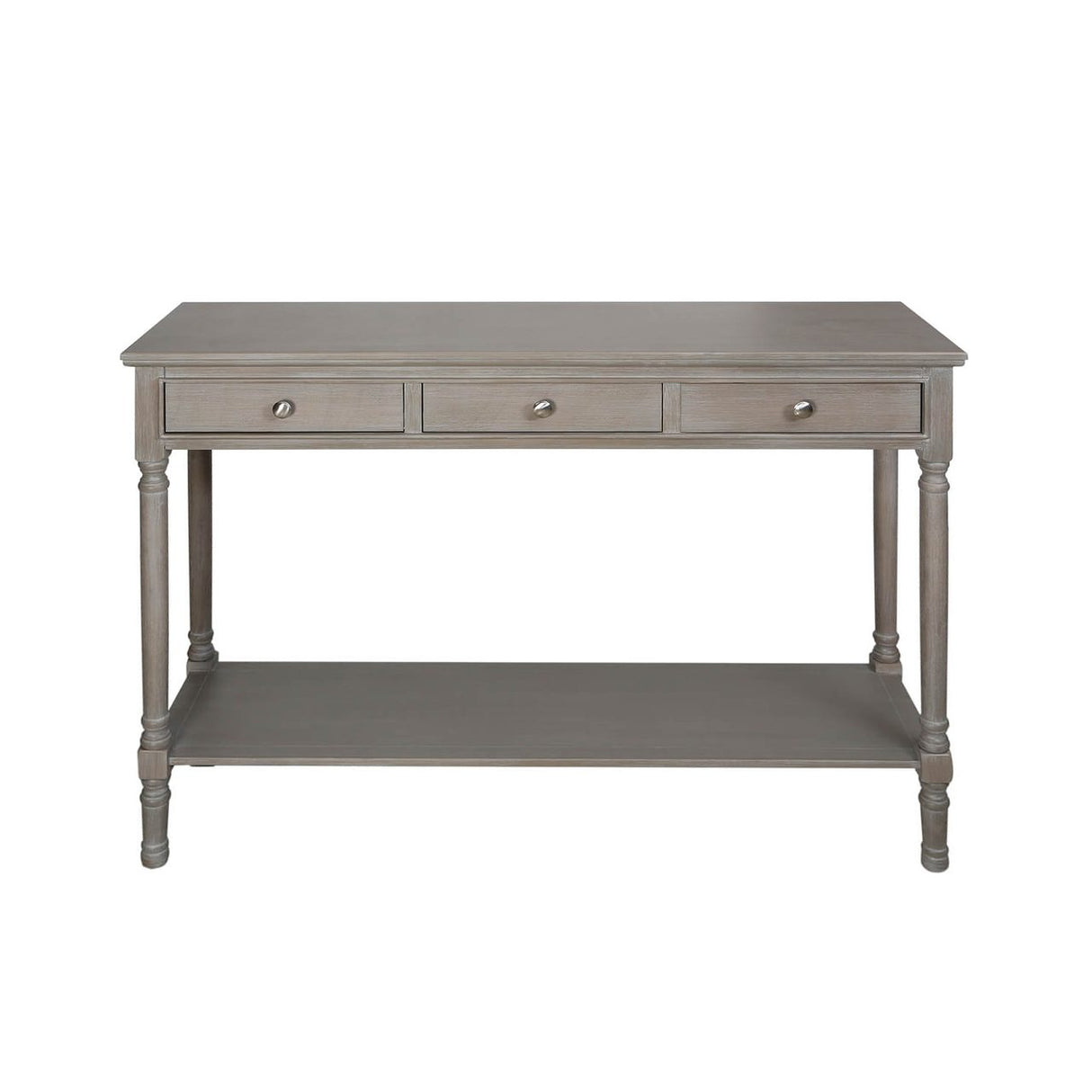 Delta Large 3 Drawer Console Table Taupe - Ball Handle-Dsp