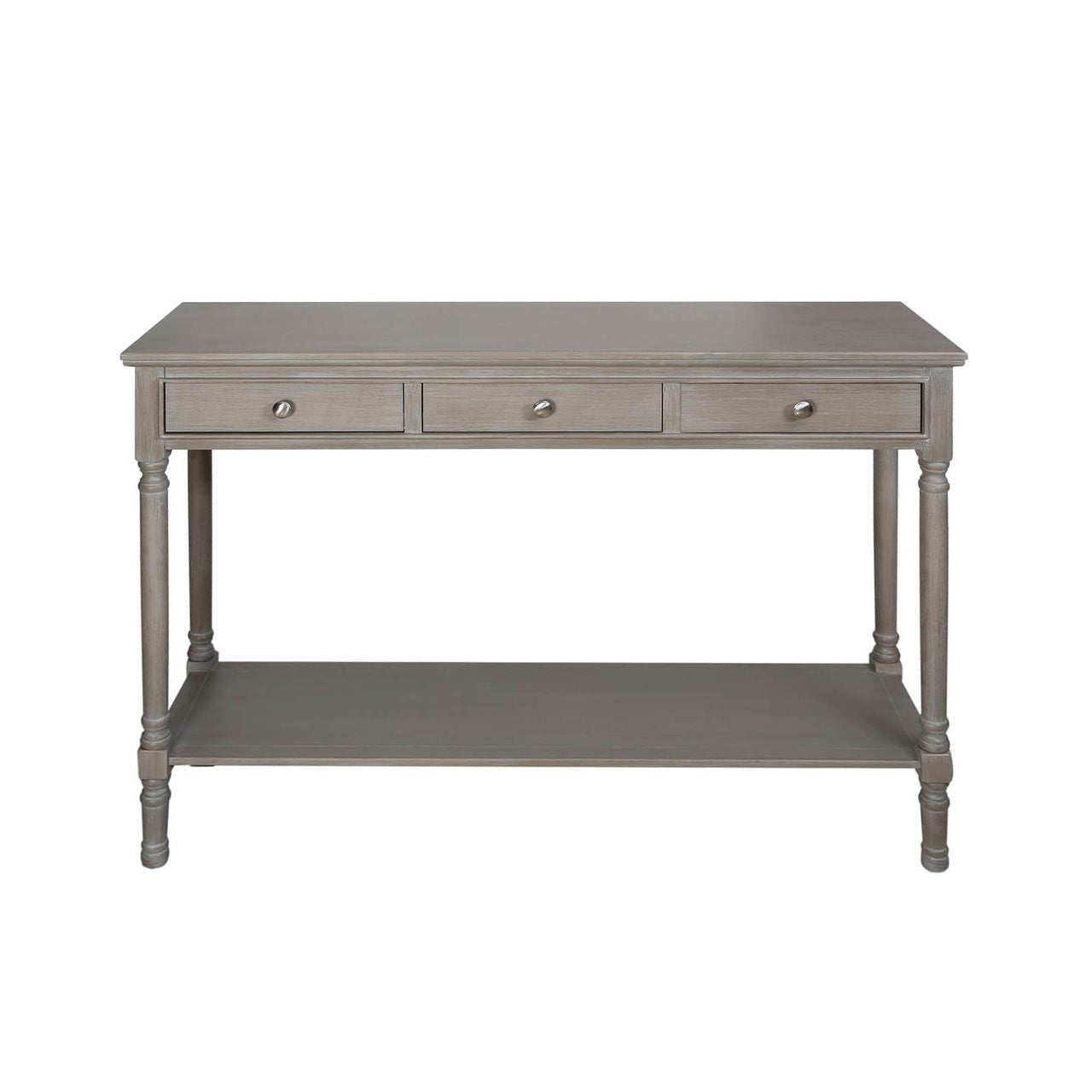 Delta Large 3 Drawer Console Table Taupe - Ball Handle-Dsp
