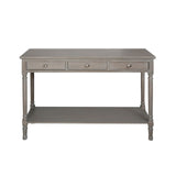 Delta Large 3 Drawer Console Table Taupe - Ball Handle-Dsp