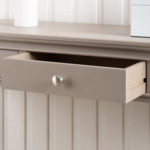 Delta Large 3 Drawer Console Table Taupe - Ball Handle-Dsp