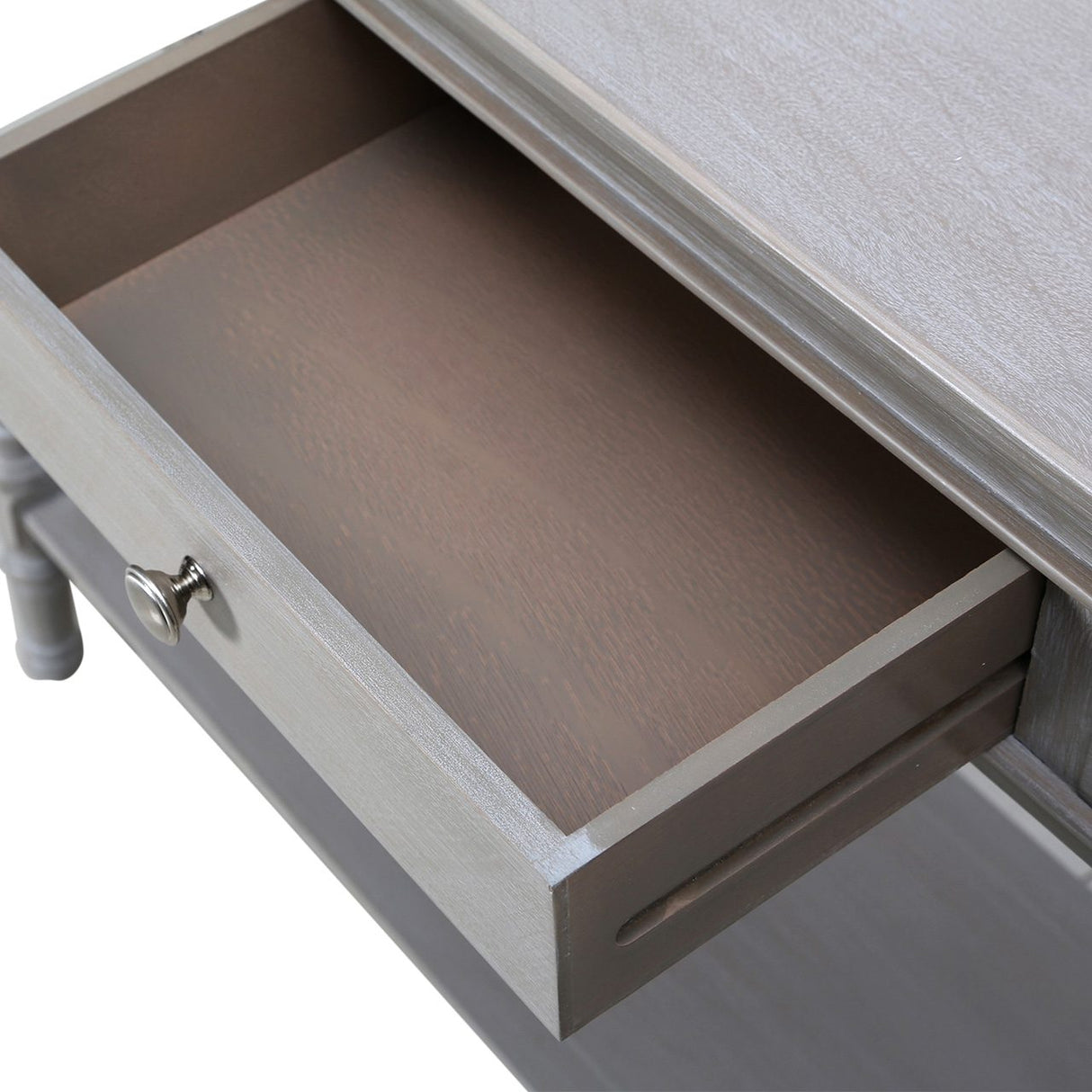 Delta Large 3 Drawer Console Table Taupe - Ball Handle-Dsp