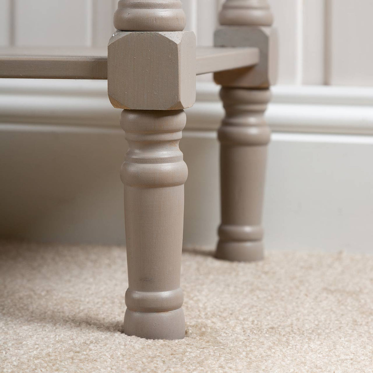 Delta Large 3 Drawer Console Table Taupe - Ball Handle-Dsp