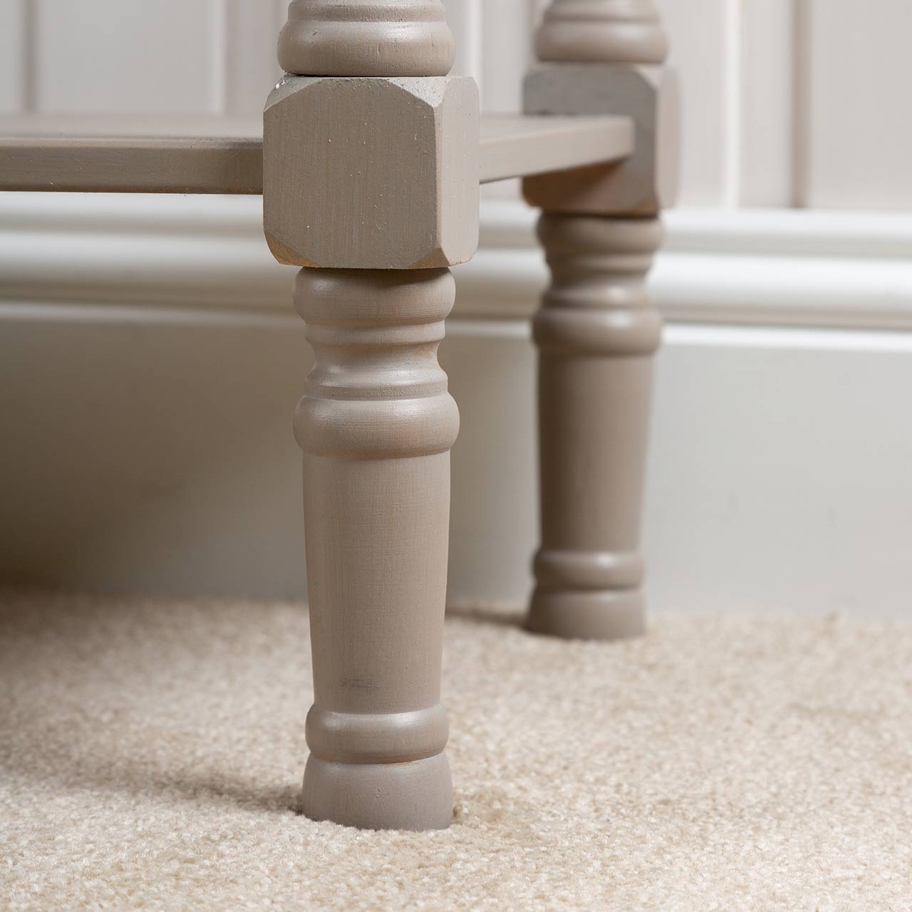 Delta Large 3 Drawer Console Table Taupe - Ball Handle-Dsp