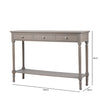 Delta Large 3 Drawer Console Table Taupe - Ball Handle-Dsp