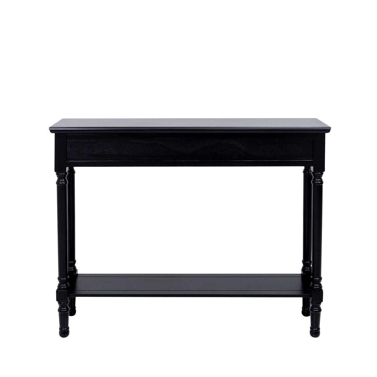 Delta Medium 3 Drawer Console Table Black - Ball Handle-Dsp