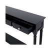 Delta Medium 3 Drawer Console Table Black - Ball Handle-Dsp