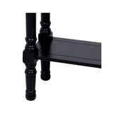 Delta Medium 3 Drawer Console Table Black - Ball Handle-Dsp
