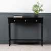 Delta Medium 3 Drawer Console Table Black - Ball Handle-Dsp