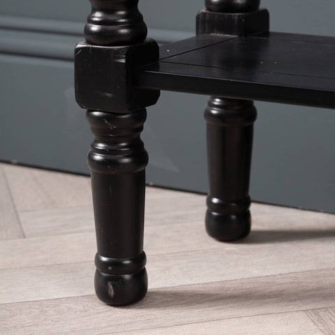 Delta Medium 3 Drawer Console Table Black - Ball Handle-Dsp