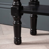 Delta Medium 3 Drawer Console Table Black - Ball Handle-Dsp
