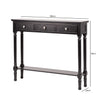 Delta Medium 3 Drawer Console Table Black - Ball Handle-Dsp
