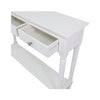 Delta Medium 3 Drawer Console Table White - Ball Handle