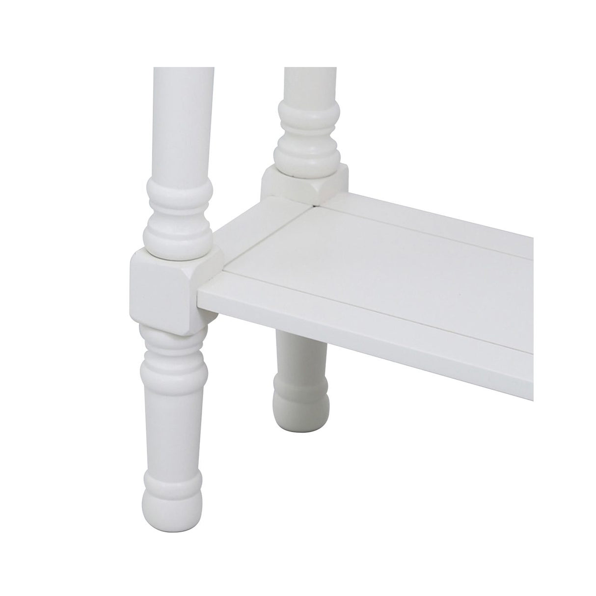 Delta Medium 3 Drawer Console Table White - Ball Handle