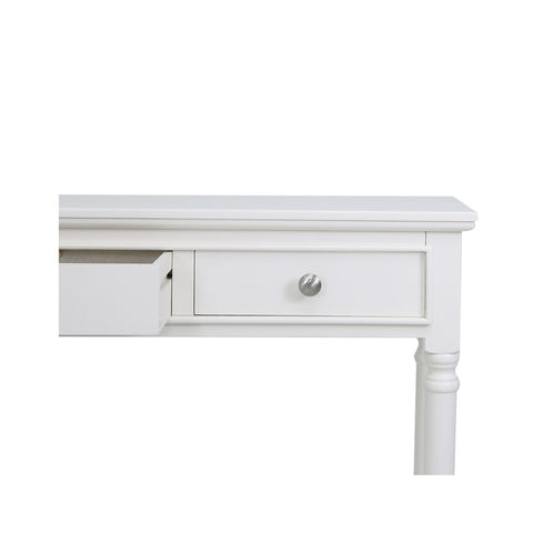 Delta Medium 3 Drawer Console Table White - Ball Handle