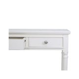 Delta Medium 3 Drawer Console Table White - Ball Handle