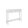 Delta Medium 3 Drawer Console Table White - Ball Handle