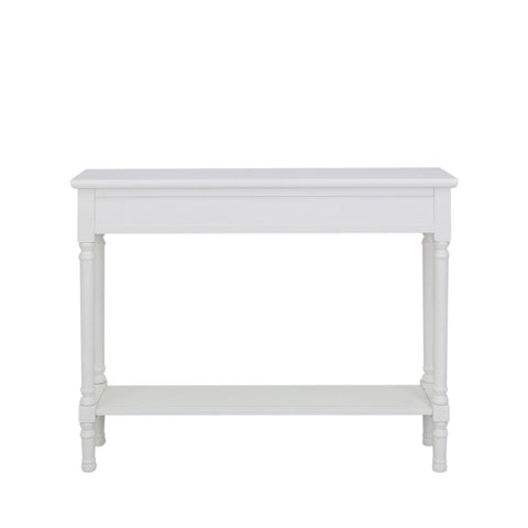 Delta Medium 3 Drawer Console Table White - Ball Handle