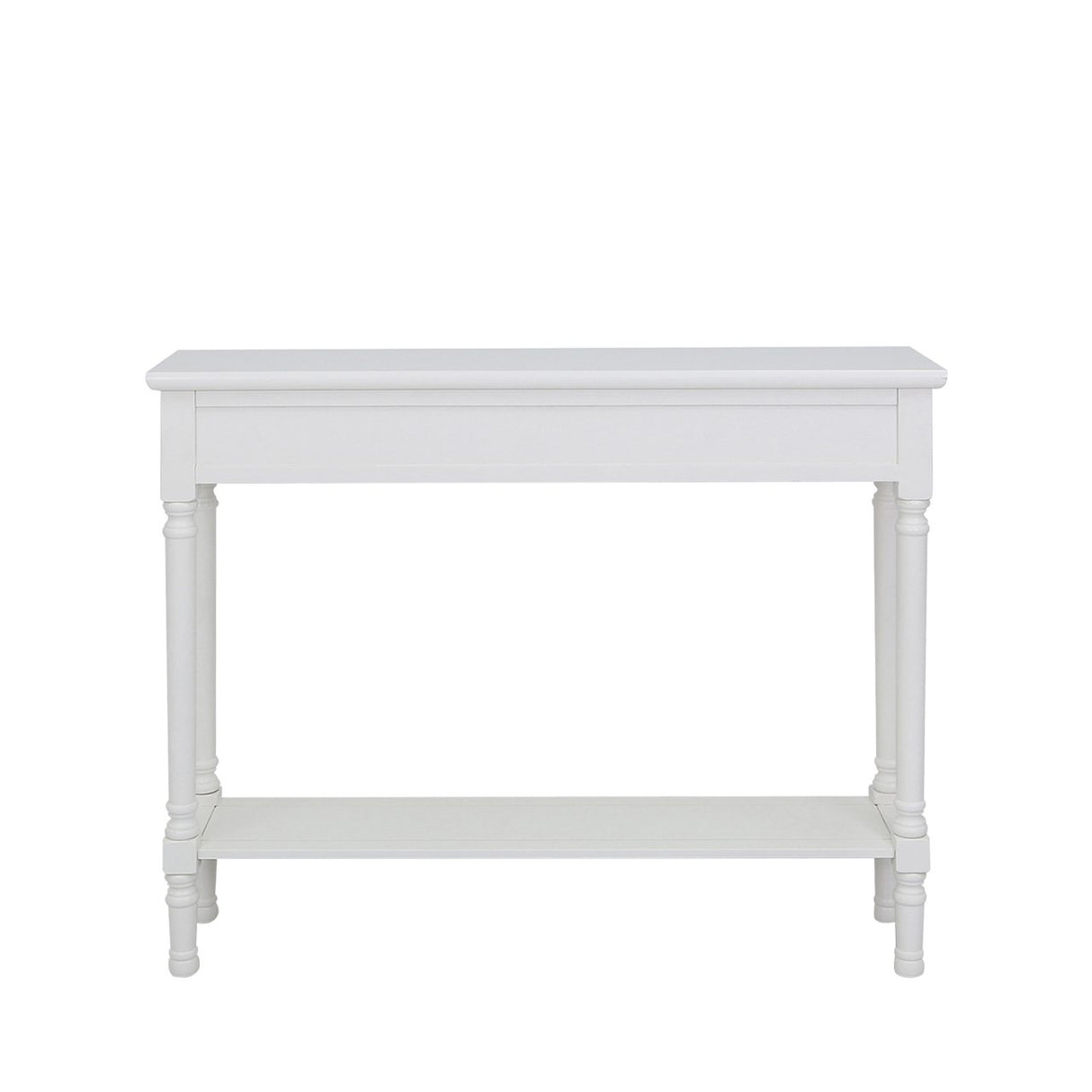 Delta Medium 3 Drawer Console Table White - Ball Handle