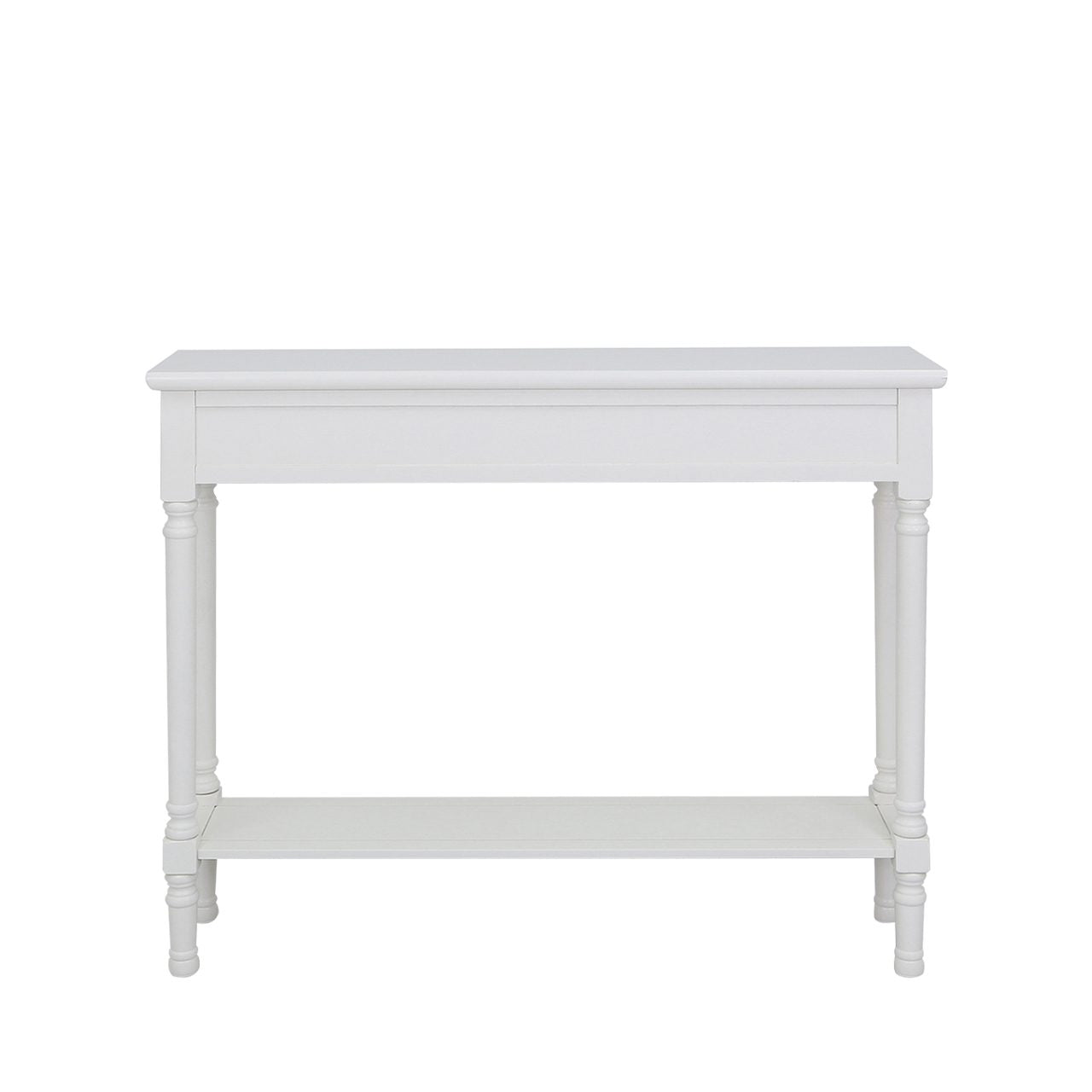 Delta Medium 3 Drawer Console Table White - Ball Handle