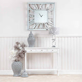 Delta Medium 3 Drawer Console Table White - Ball Handle