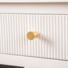 Lindon 1 Drawer End Table White - Kd With Gold Handles