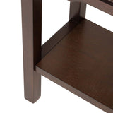 Lindon 2 Door 2 Drawer Sideboard Walnut Brown- Kd With Gold Handles