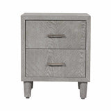 Venus 2 Drawer Bedside Cabinet Grey Elm-Kd Legs