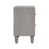 Venus 2 Drawer Bedside Cabinet Grey Elm-Kd Legs