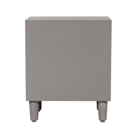 Venus 2 Drawer Bedside Cabinet Grey Elm-Kd Legs