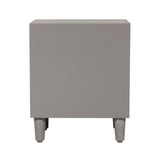 Venus 2 Drawer Bedside Cabinet Grey Elm-Kd Legs