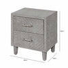 Venus 2 Drawer Bedside Cabinet Grey Elm-Kd Legs