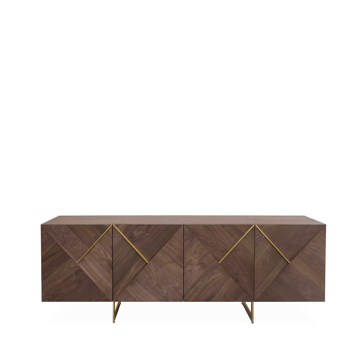 Ivanna 4 Door Sideboard Light Walnut