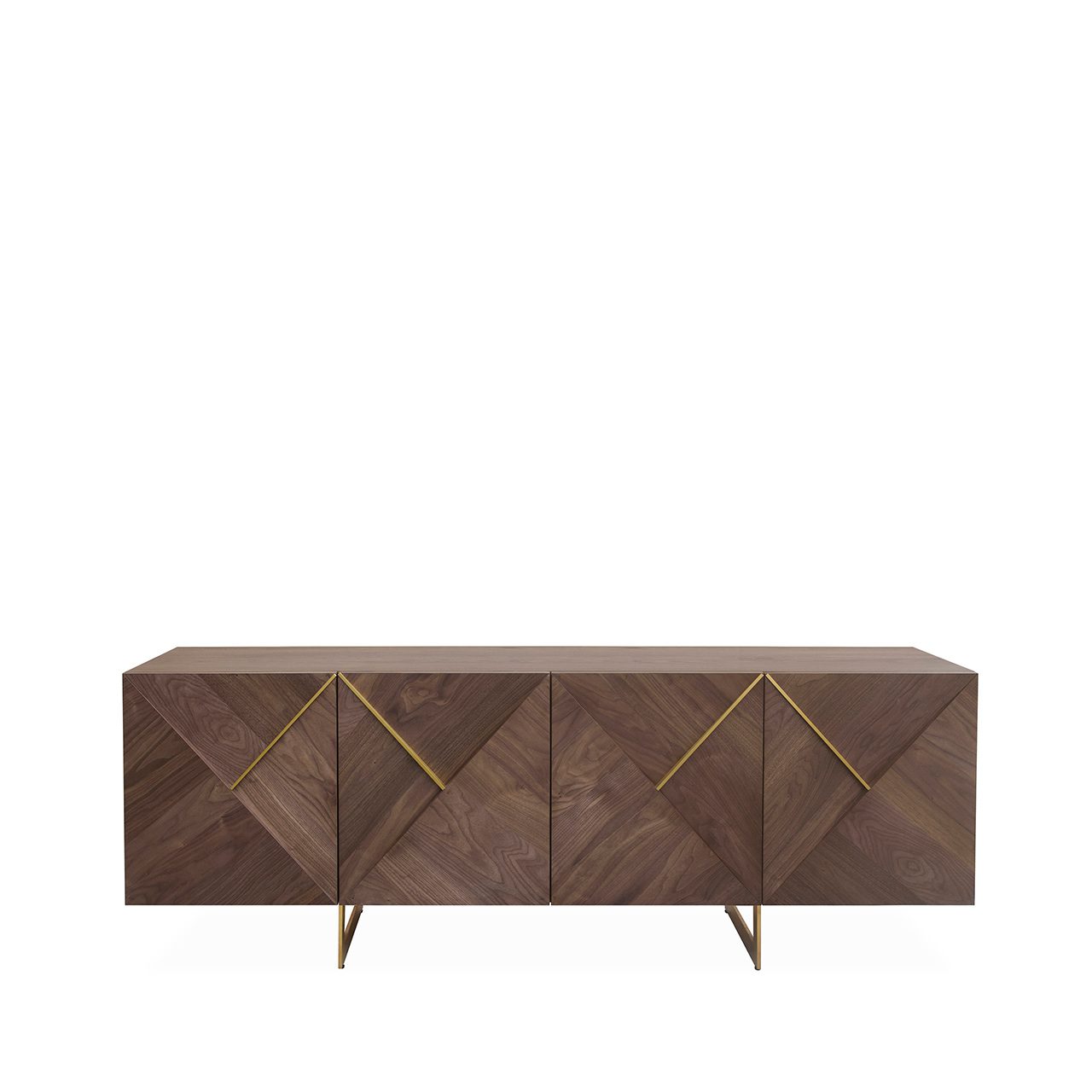 Ivanna 4 Door Sideboard Light Walnut