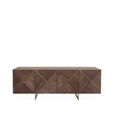 Ivanna 4 Door Sideboard Light Walnut
