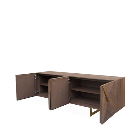 Ivanna 4 Door Sideboard Light Walnut