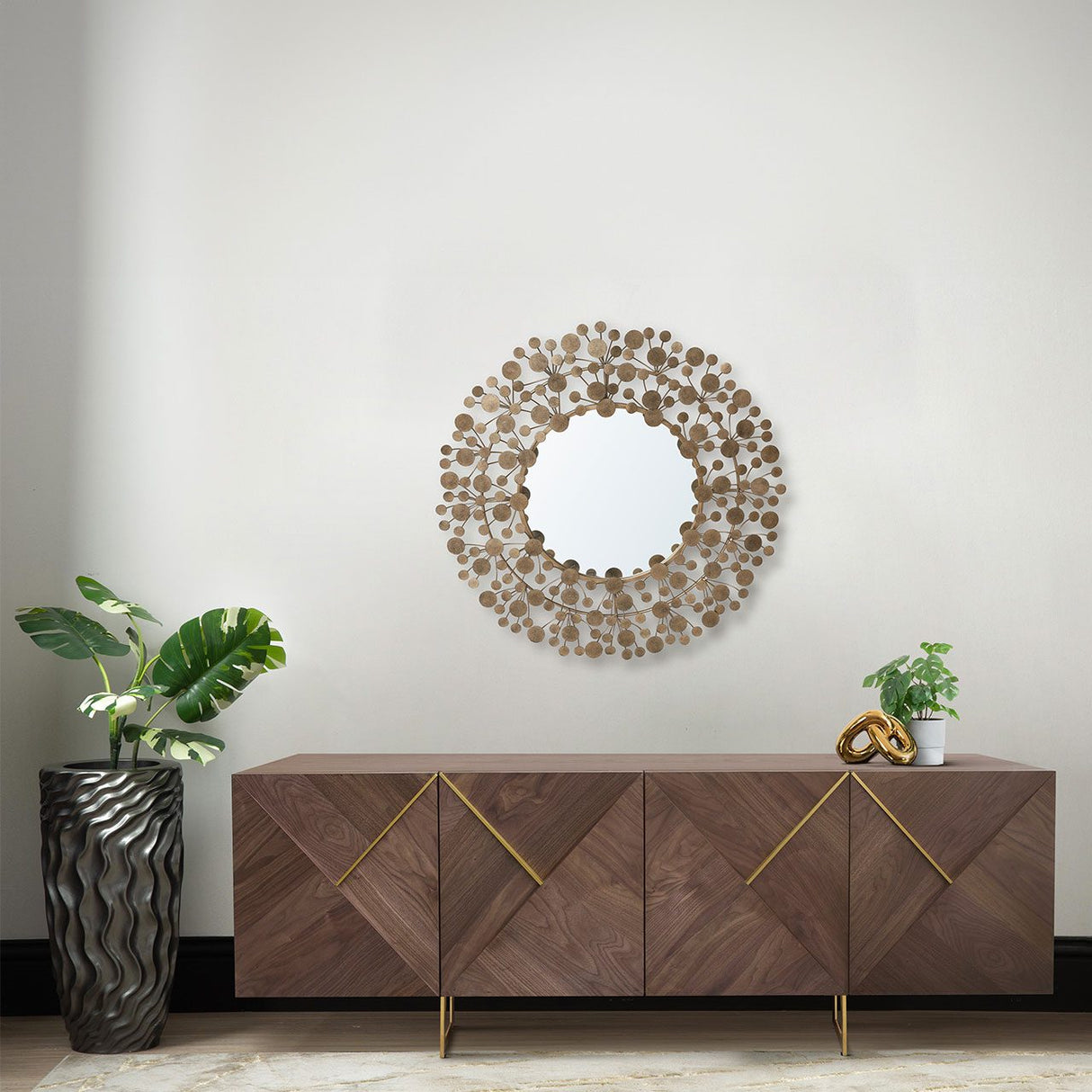 Ivanna 4 Door Sideboard Light Walnut